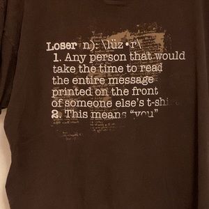 Brown “ Loser “ t-shirt
